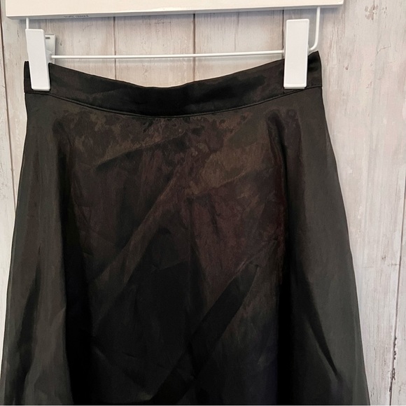 JS Collections Black Sheen Formal Maxi Skirt M4 - Picture 2 of 6